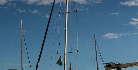 a charter sailboat